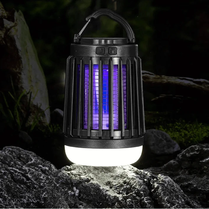 Verthara Solar-Powered Mosquito Bug Zapper Lamp with Light – Indoor and Outdoor Insect Trap, 2000mAh Battery, Energy Efficient Design