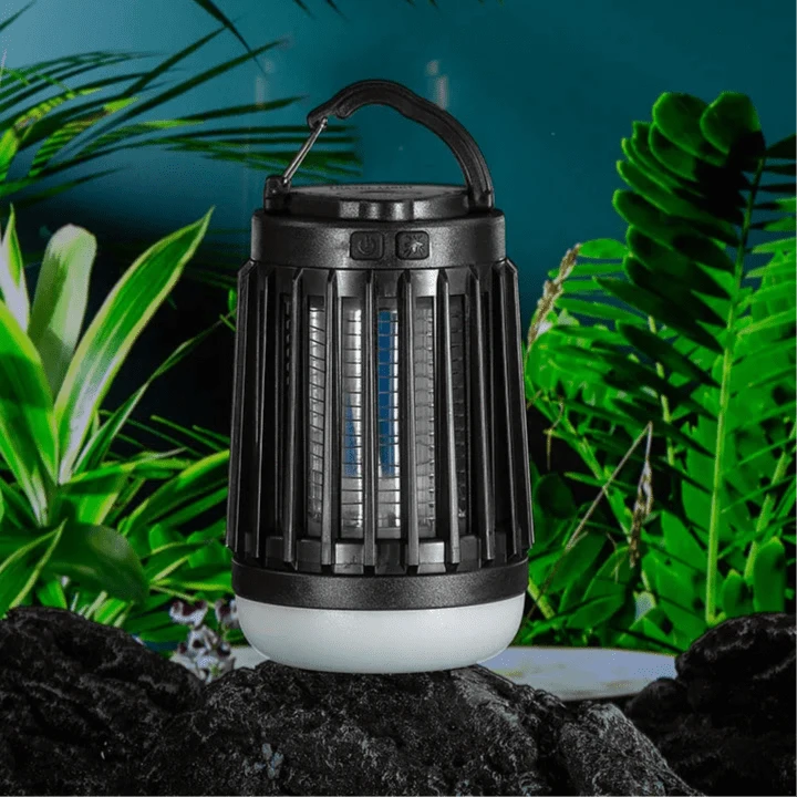 Verthara Solar-Powered Mosquito Bug Zapper Lamp with Light – Indoor and Outdoor Insect Trap, 2000mAh Battery, Energy Efficient Design