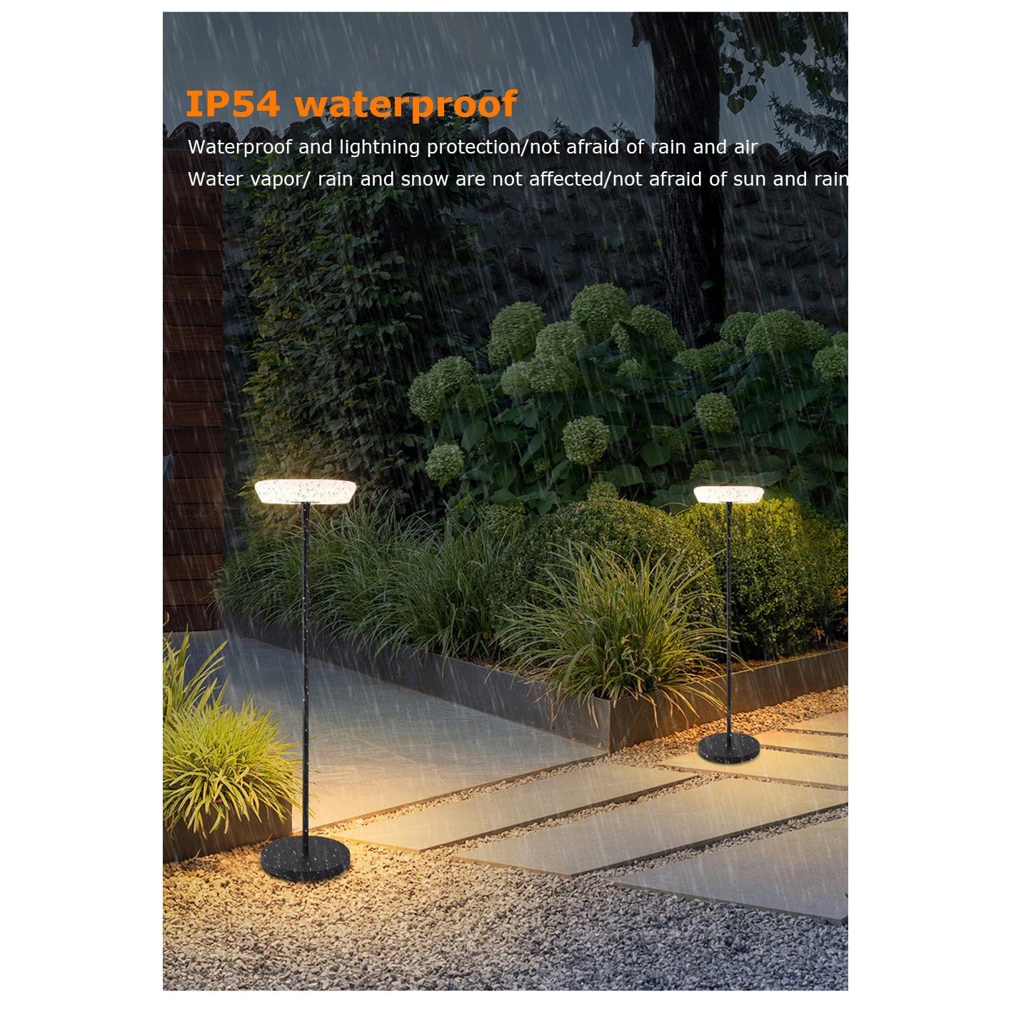 Verthara Solar Powered Outdoor Floor Lamp with Adjustable Height – IP54 Waterproof Garden Light for Patios and Pools