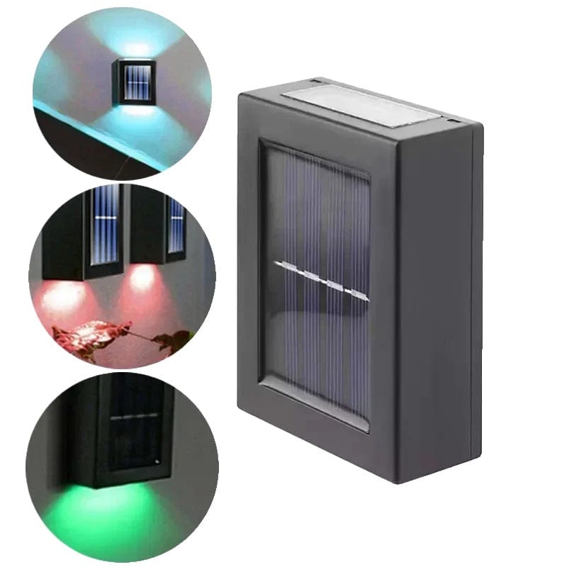 Verthara Solar Powered Up and Down Spot Lights for Outdoor Lighting – Waterproof Garden Decorative Solar Lights Multicolor
