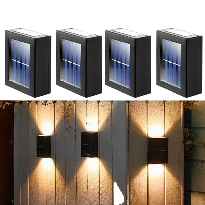 Verthara Solar Powered Up and Down Spot Lights for Outdoor Lighting – Waterproof Garden Decorative Solar Lights