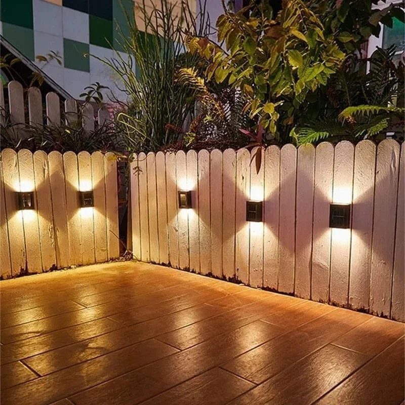 Verthara Solar Powered Up and Down Spot Lights for Outdoor Lighting – Waterproof Garden Decorative Solar Lights