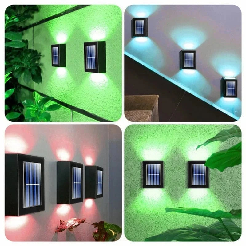 Verthara Solar Powered Up and Down Spot Lights for Outdoor Lighting – Waterproof Garden Decorative Solar Lights