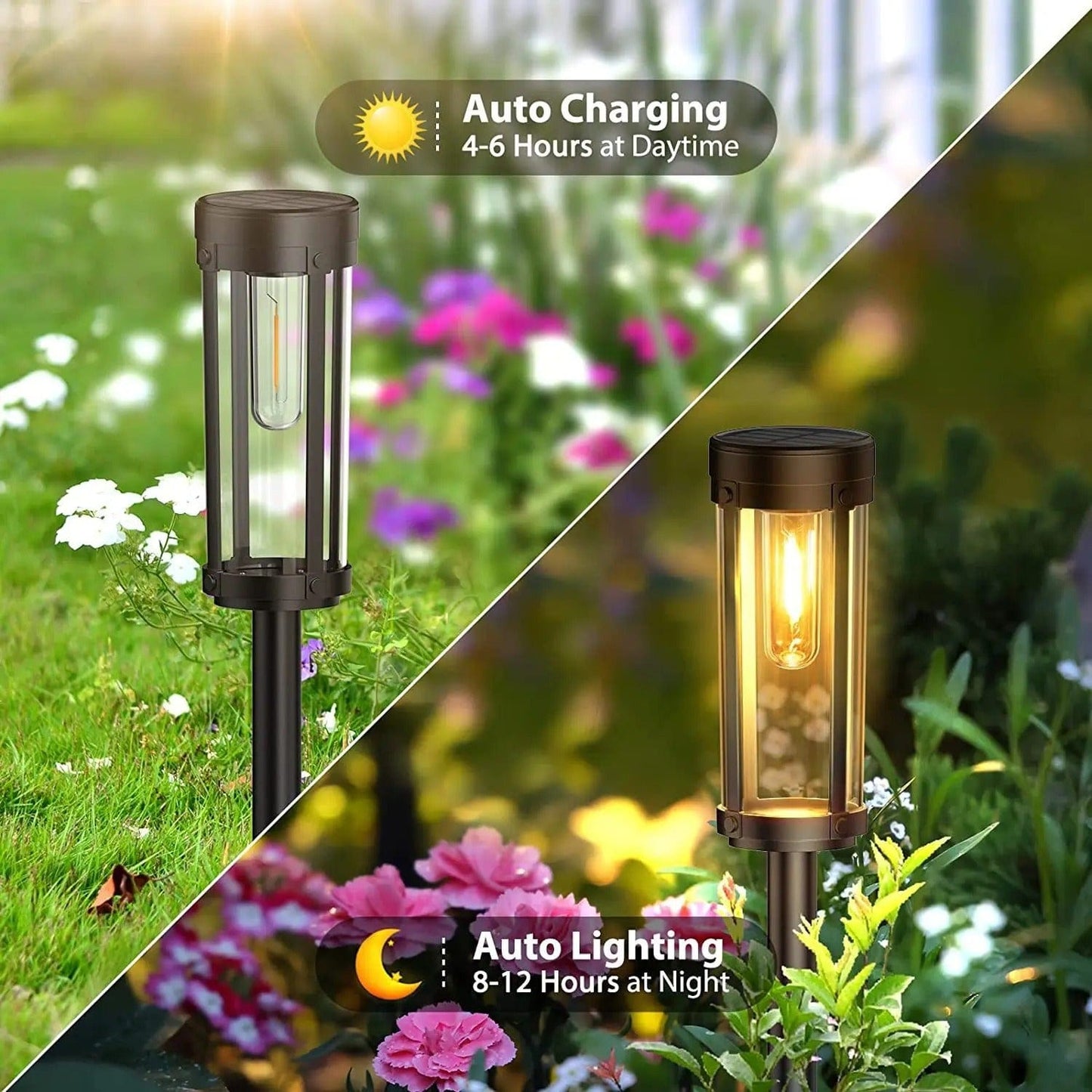 Verthara Solar-Powered Waterproof Garden Torch