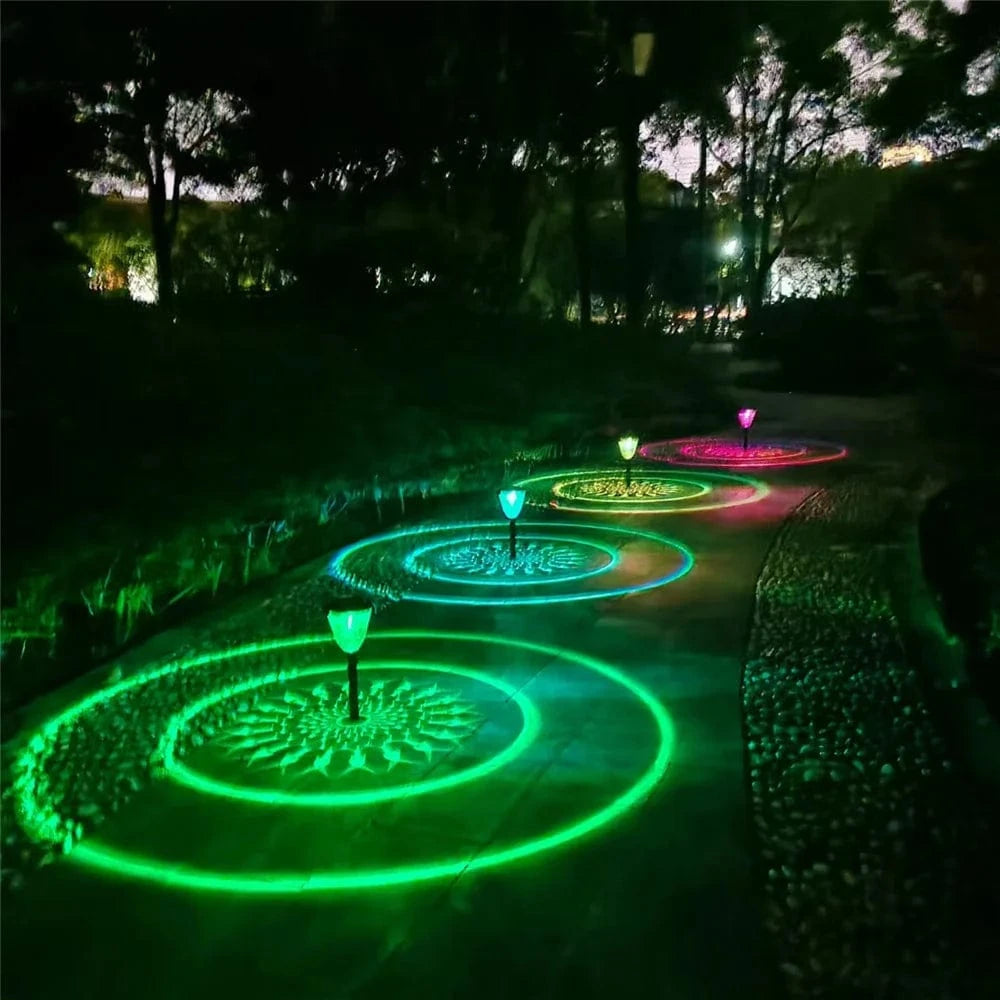 Verthara Solar Shadow Garden Light Color Change