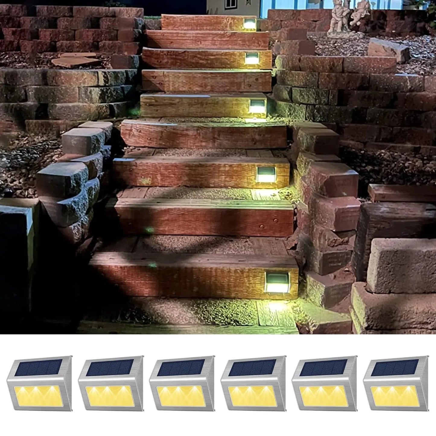 Verthara Solar Step Light 6Pack Warm White