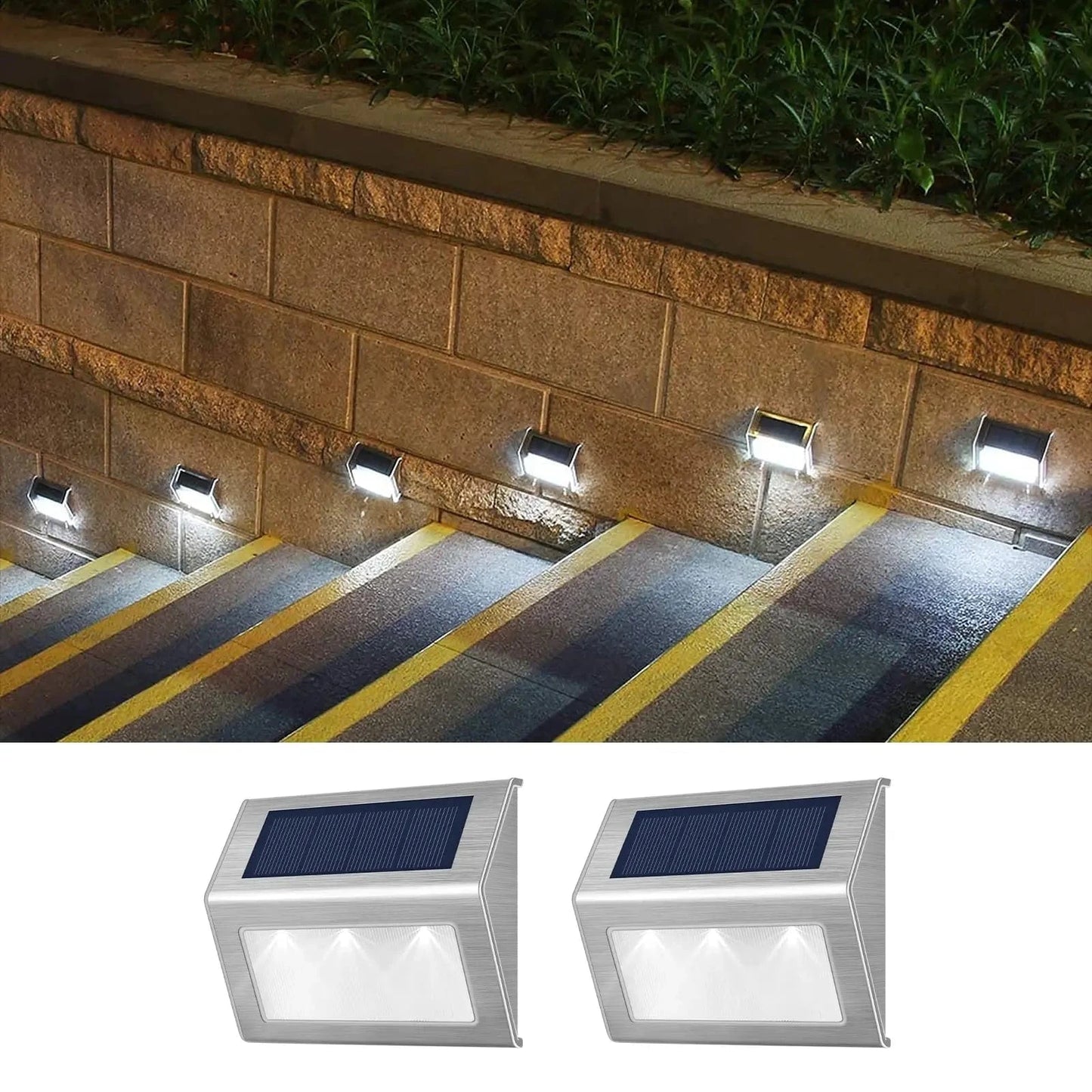 Verthara Solar Step Light 2Pack White Light