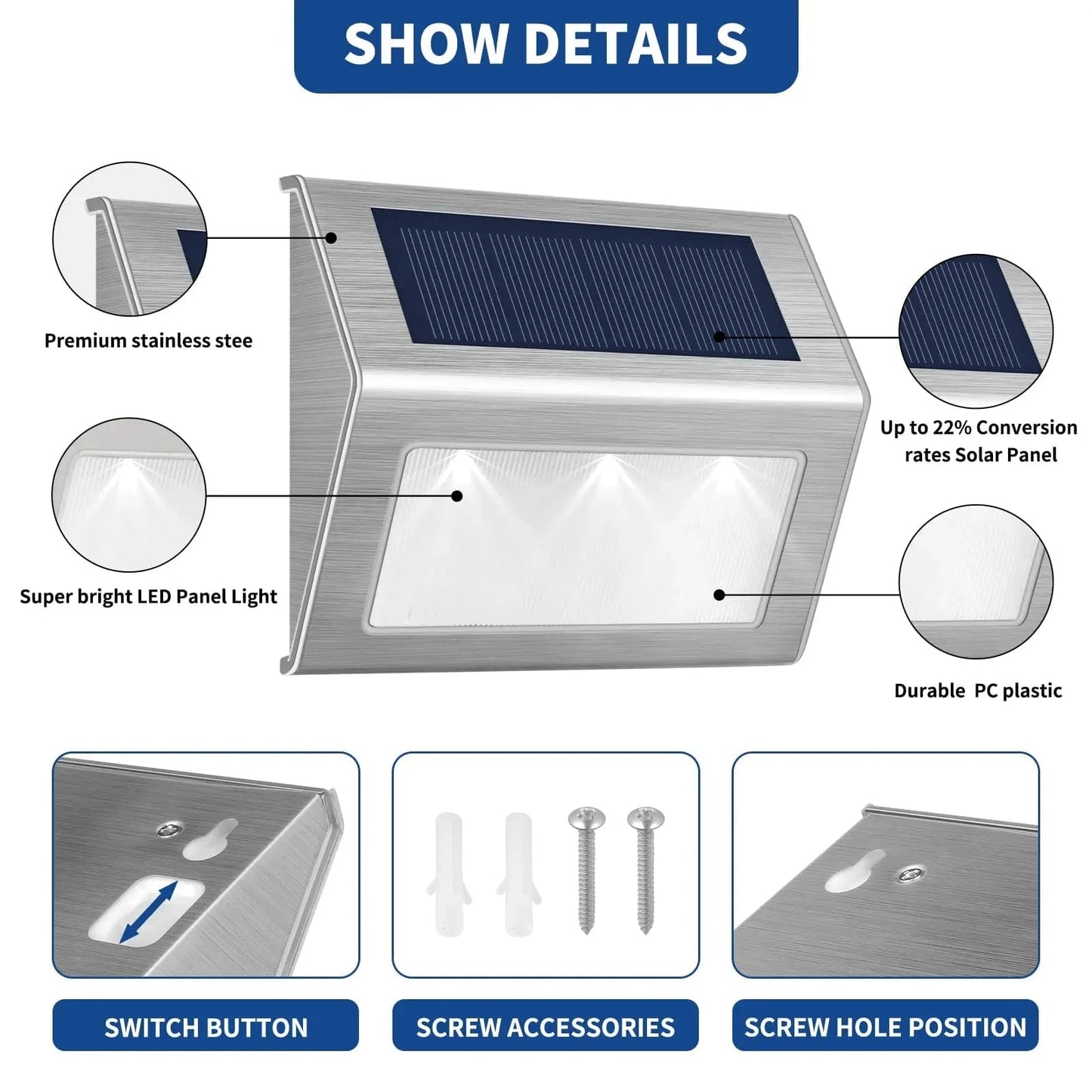 Verthara Solar Step Light