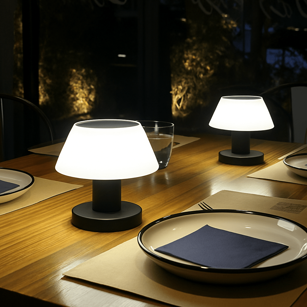 Verthara Solar Table Lamp - Rechargeable Cordless