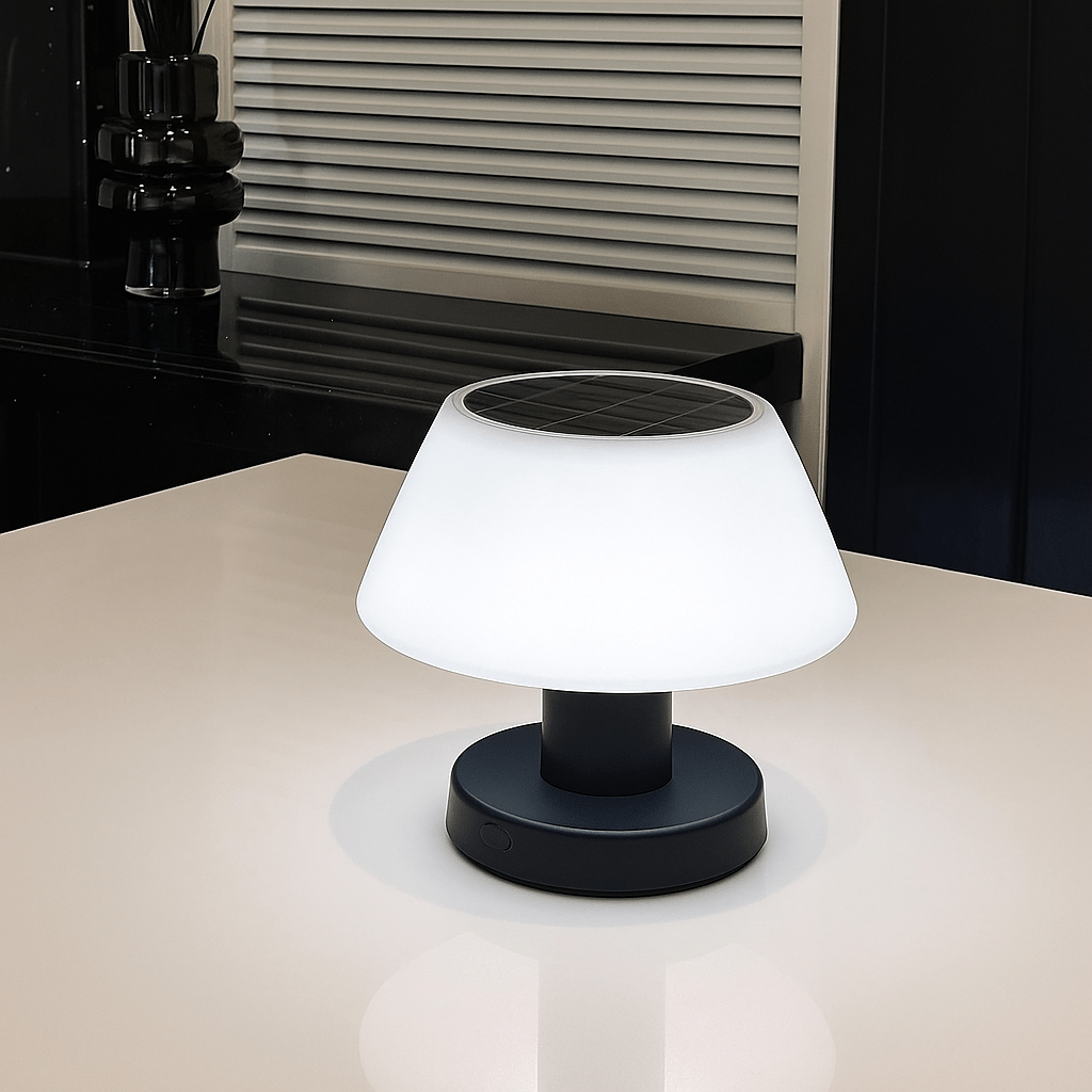 Verthara Solar Table Lamp - Rechargeable Cordless