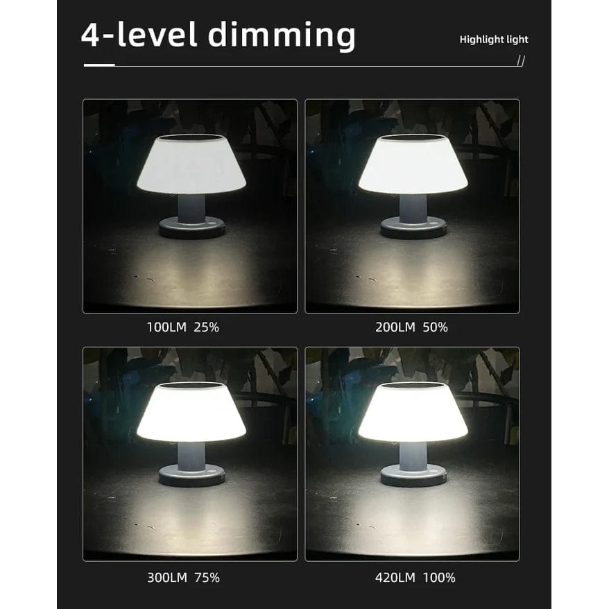 Verthara Solar Table Lamp - Rechargeable Cordless