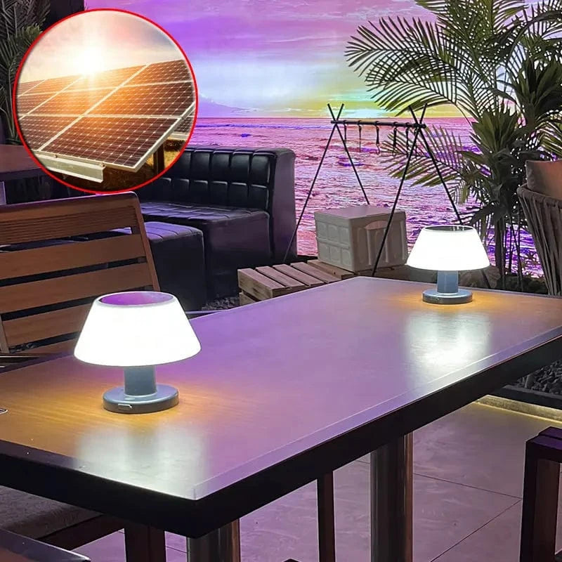 Verthara Solar Table Lamp - Rechargeable Cordless