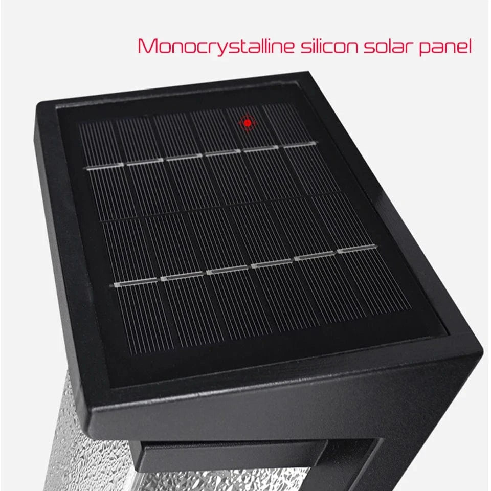 Verthara Solar Wall Light with Dusk to Dawn Sensor – Waterproof Outdoor Lantern for Patio and Garage