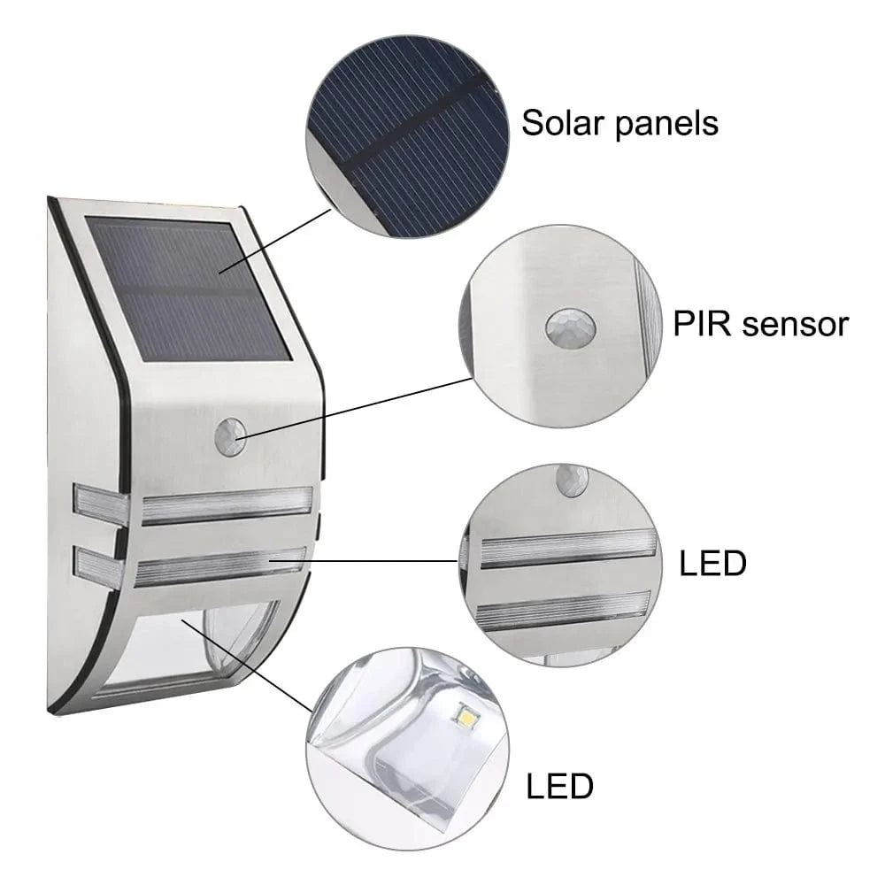 Verthara Solar Wall Lights With Motion Sensor