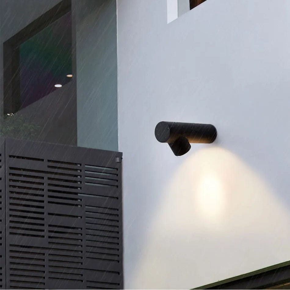 Verthara Stylish LED Wall Sconce - Durable Aluminum Outdoor Wall Lights in Black, Grey, and White for Indoor and Bathroom Use