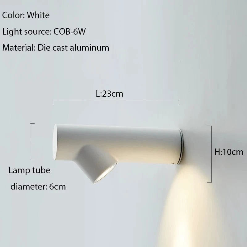 Verthara Stylish LED Wall Sconce - Durable Aluminum Outdoor Wall Lights in Black, Grey, and White for Indoor and Bathroom Use