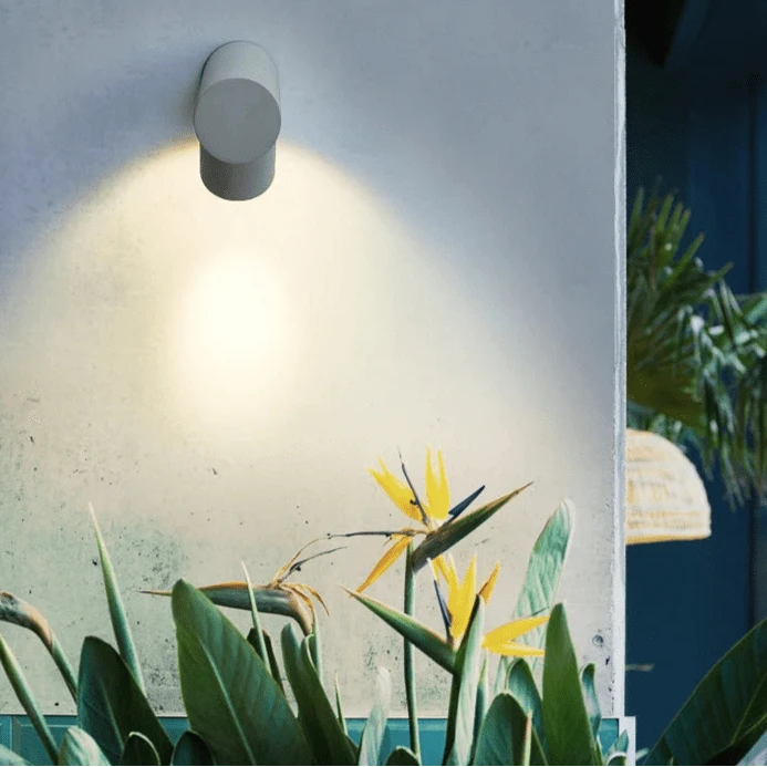 Verthara Stylish LED Wall Sconce - Durable Aluminum Outdoor Wall Lights in Black, Grey, and White for Indoor and Bathroom Use