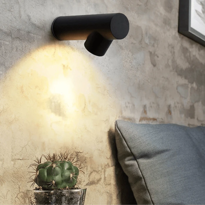 Verthara Stylish LED Wall Sconce - Durable Aluminum Outdoor Wall Lights in Black, Grey, and White for Indoor and Bathroom Use