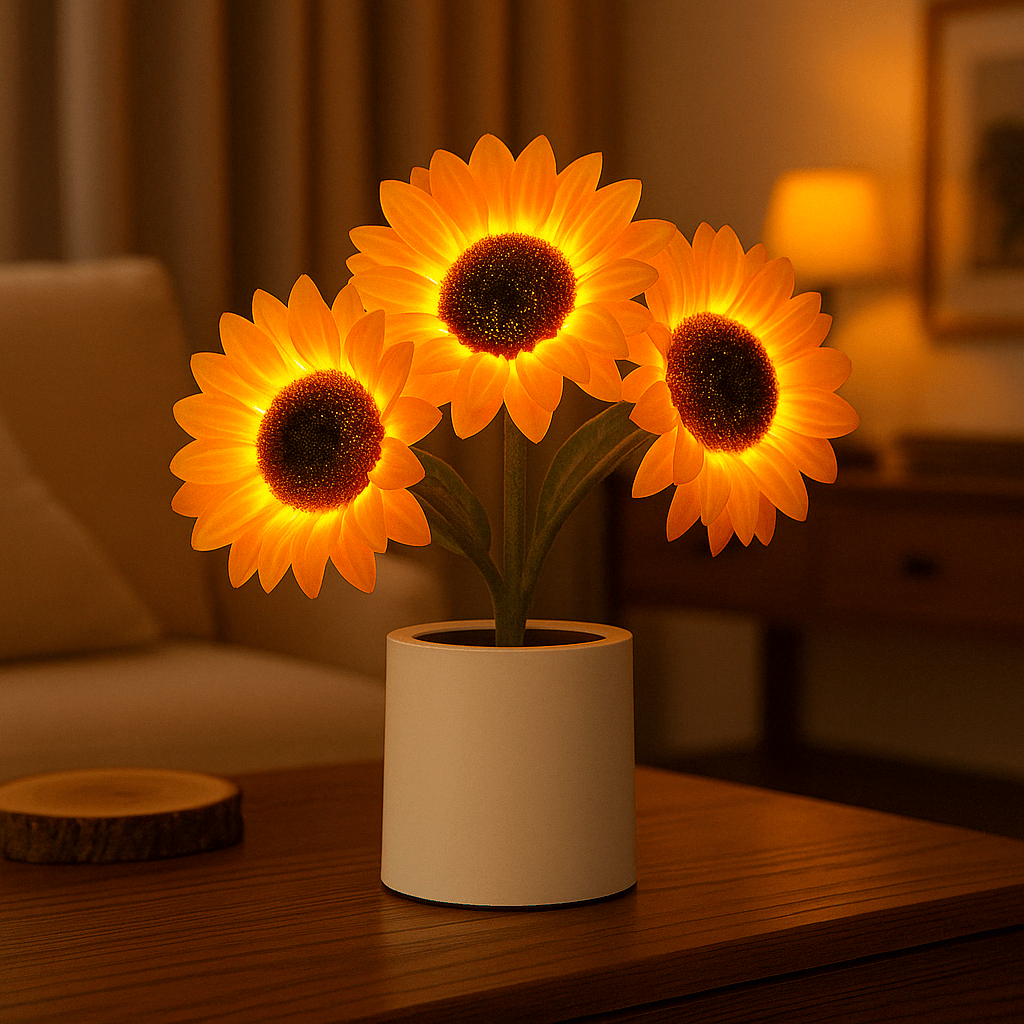 Verthara Sunflower Rechargeable LED Night Light