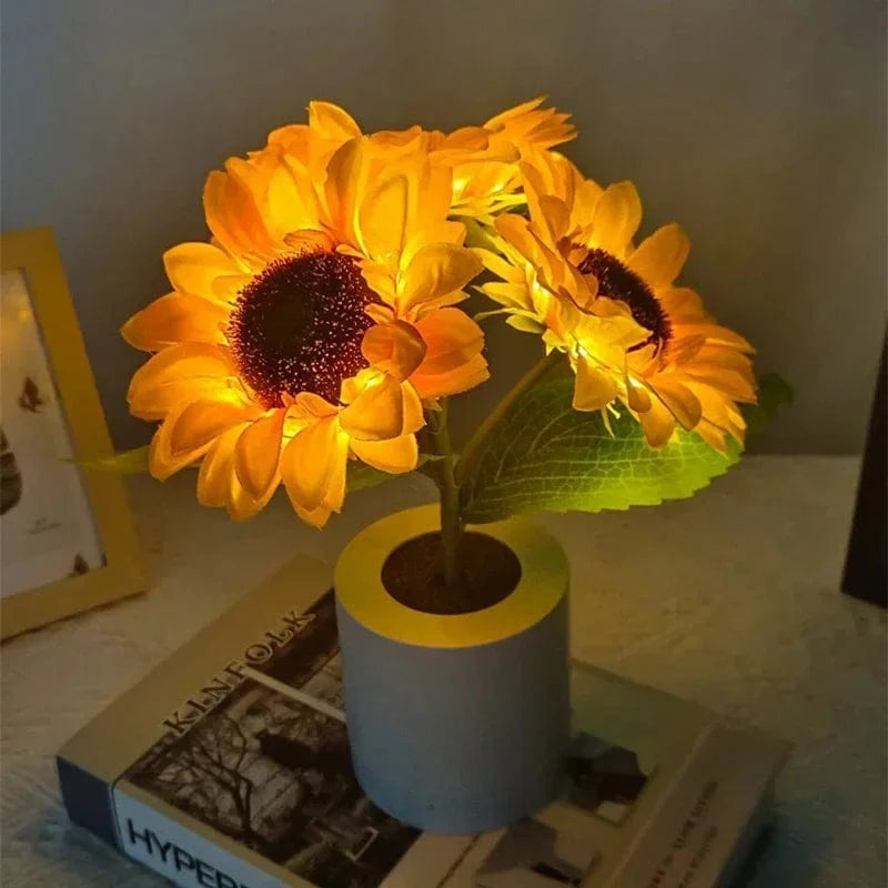 Verthara Sunflower Rechargeable LED Night Light