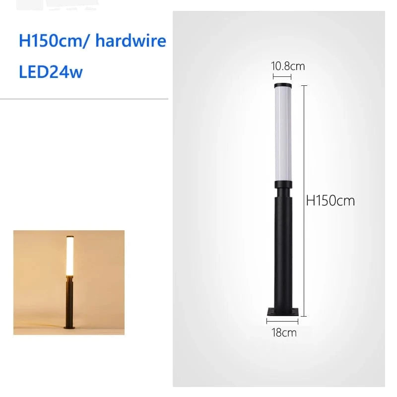 Verthara Super Bright Outdoor LED Landscape Lighting – Energy Saving Anti-Corrosion Pillar Lamp for Pathways and Parks