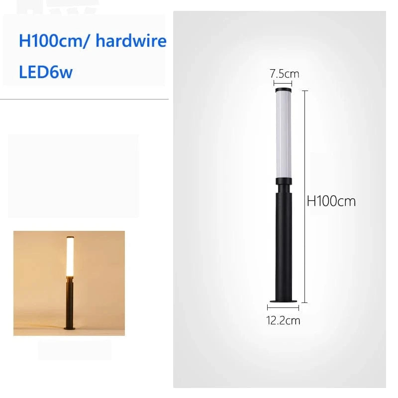 Verthara Super Bright Outdoor LED Landscape Lighting – Energy Saving Anti-Corrosion Pillar Lamp for Pathways and Parks