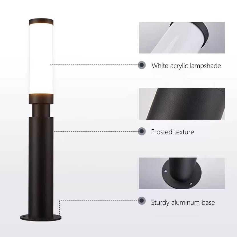 Verthara Super Bright Outdoor LED Landscape Lighting – Energy Saving Anti-Corrosion Pillar Lamp for Pathways and Parks