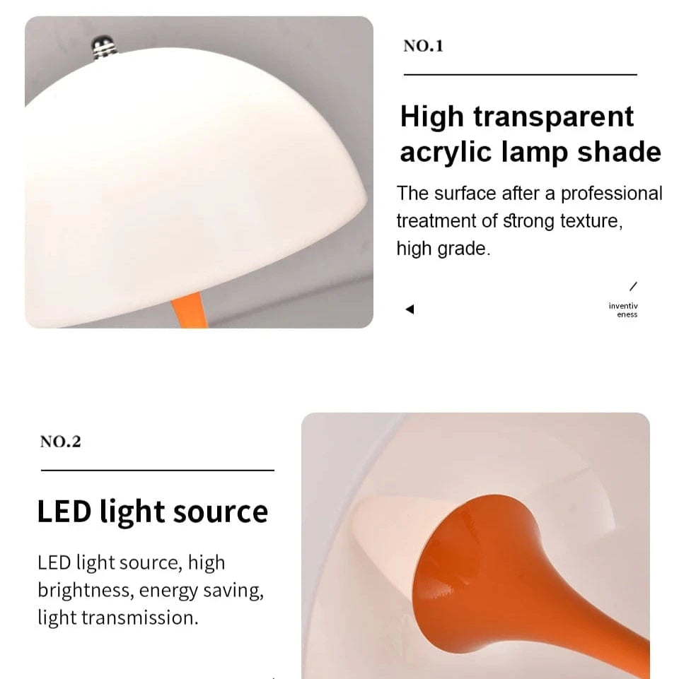 Verthara Touch Dimmable USB Charging Table Lamp – Tri-Colour - Rechargeable - Compact Design - Modern - Perfect For Bedside Or Desk Use