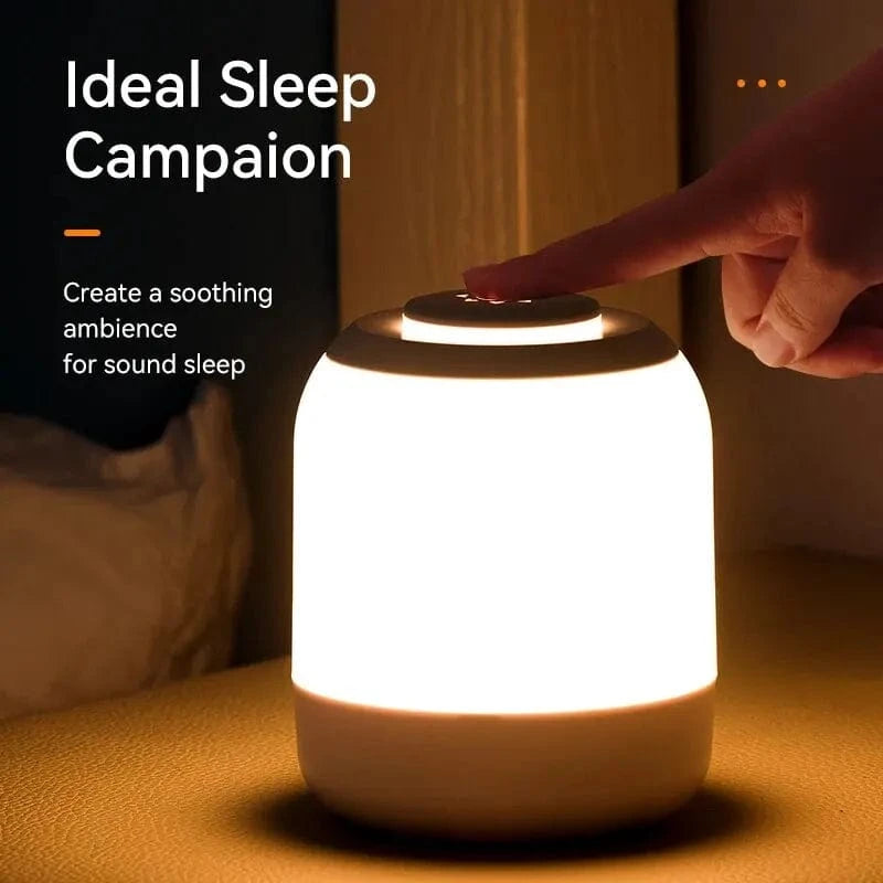 Verthara Touch Sensor LED Table Lamp - Portable Bedside Lamp for Kids with Warm White Light, USB Rechargeable and Energy Efficient