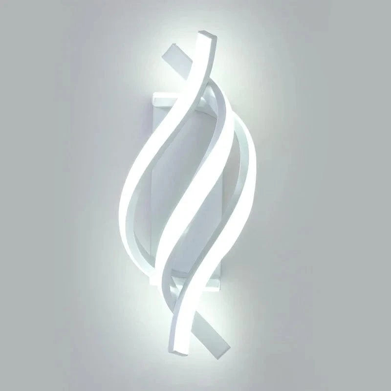 Verthara Triple Curved LED Wall Light White-1PCS / 3-Color Light