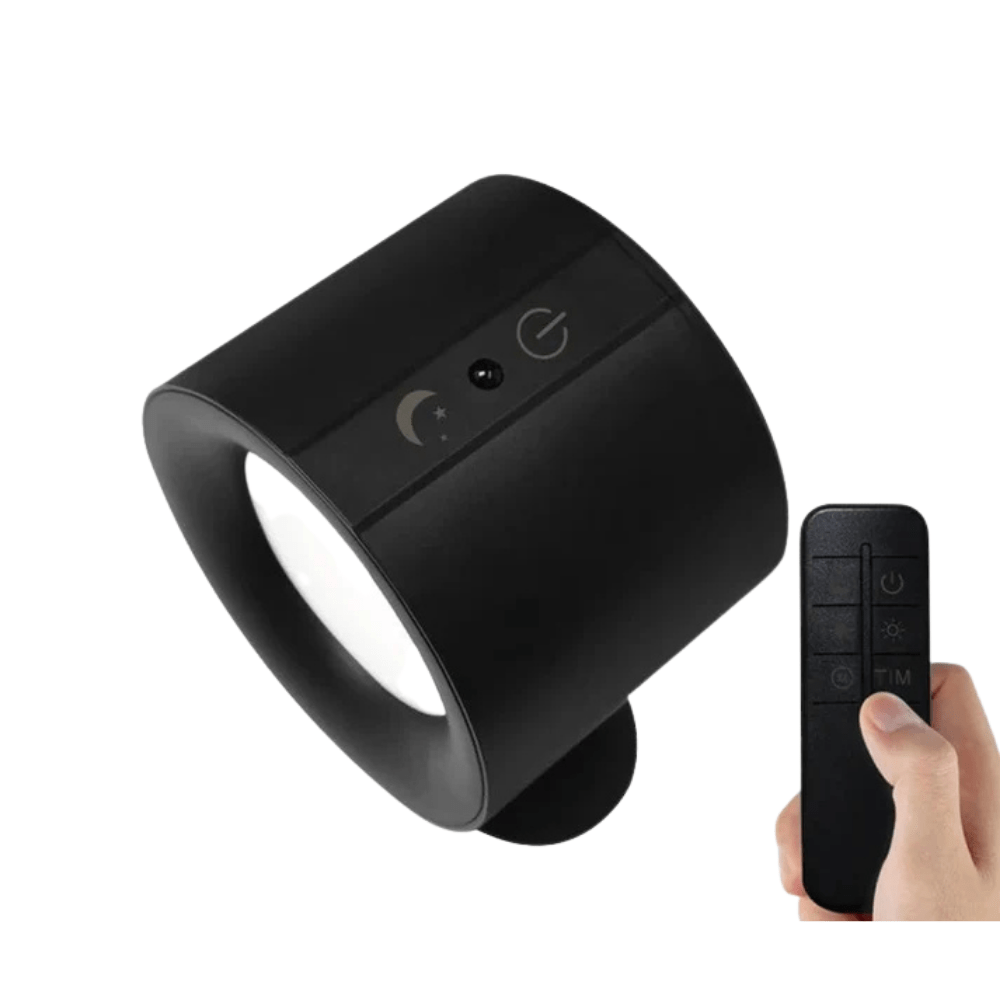 Verthara Two-way Wireless Rechargeable Wall Lamp Black