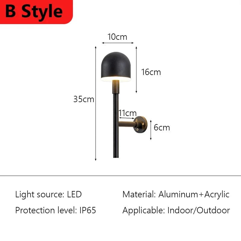 Verthara Ultra-Bright Waterproof Outdoor Wall Light – IP65 Rated Exterior Wall Lantern for Garden, Balcony, and Patio