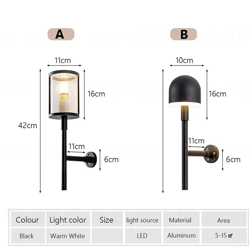 Verthara Ultra-Bright Waterproof Outdoor Wall Light – IP65 Rated Exterior Wall Lantern for Garden, Balcony, and Patio