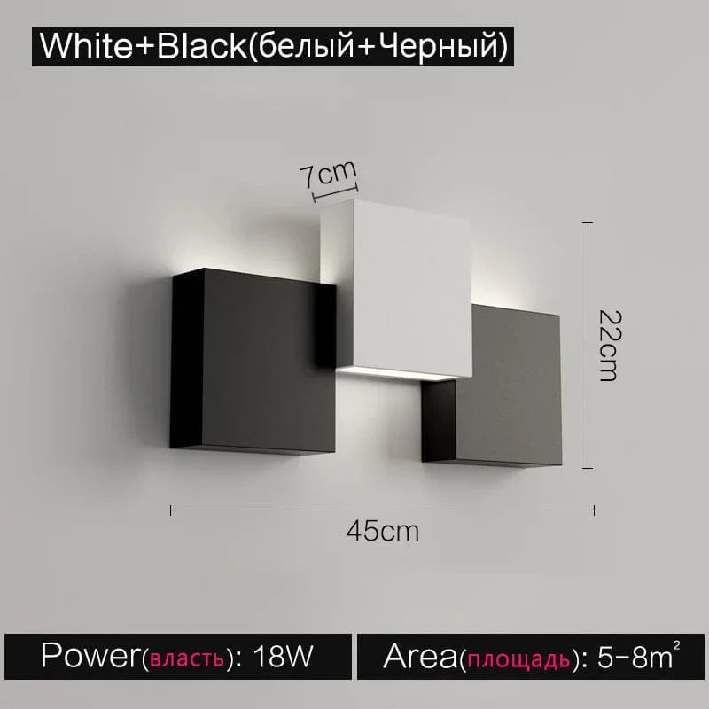 Verthara Ultra-Thin Modern Wall Light for Indoor and Outdoor Use – Dimmable with Remote, Multiple Color Temperatures