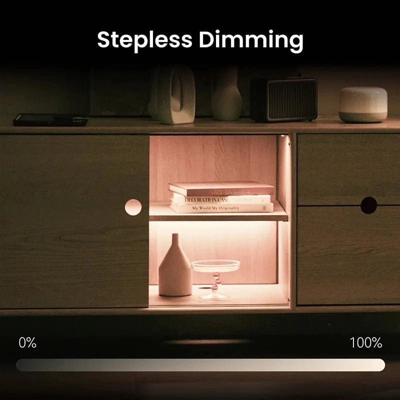 Verthara Ultra Thin Rechargeable Motion Sensor LED Cabinet Light - Wireless Under Cabinet Lighting with 4000K Soft Illumination Default