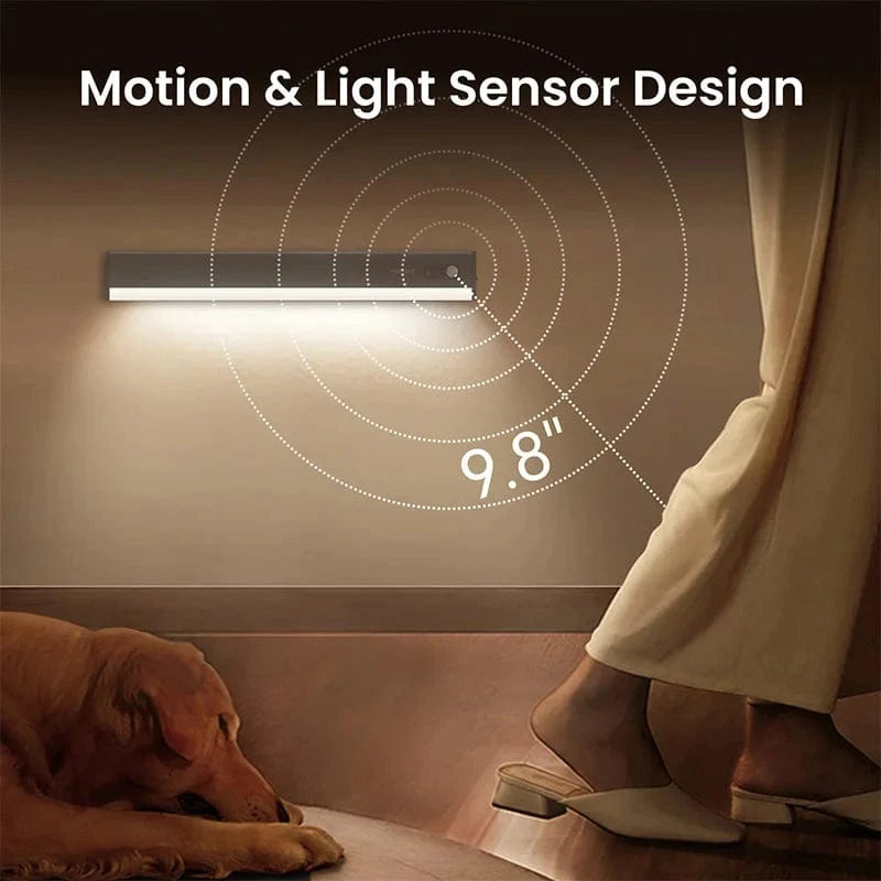 Verthara Ultra Thin Rechargeable Motion Sensor LED Cabinet Light - Wireless Under Cabinet Lighting with 4000K Soft Illumination Default