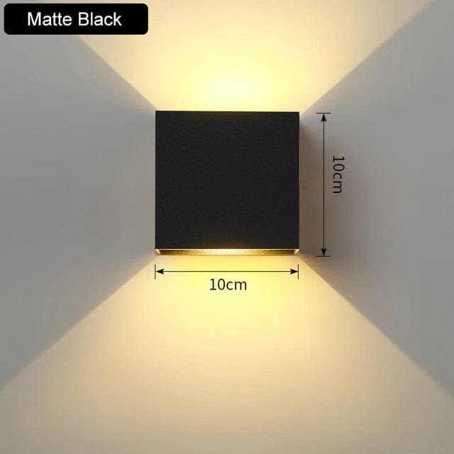 Verthara Up and Down LED Wall Lamp Matte Black / Warm White