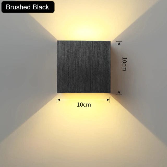 Verthara Up and Down LED Wall Lamp Brushed Black / Warm White