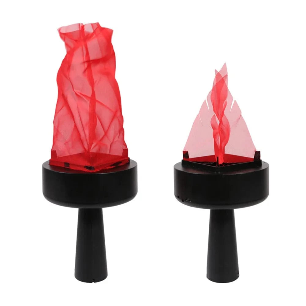 Verthara USB Rechargeable 3D Flame Simulation Light – Handheld Torch for Indoor Decor and Holiday Celebrations, Adjustable Flame Height