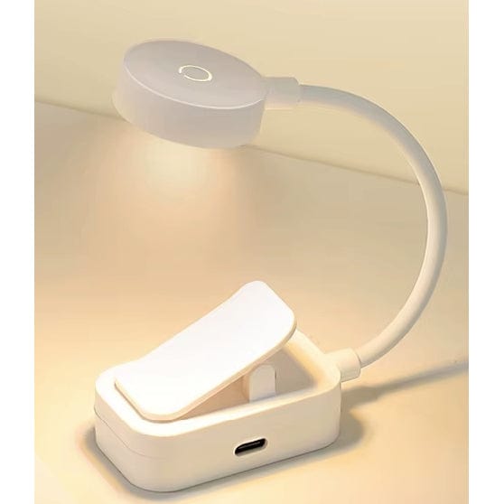 Verthara USB Rechargeable LED Book Light With Clip - Dimmable - 3 Colour Temperature Modes - 360° Flexible Neck - Eye Protection - Portable Design Default