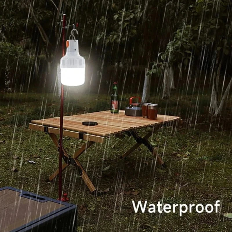Verthara USB Rechargeable LED Lantern – 60W Outdoor Camping Light with Dimmable Modes for Emergency and Outdoor Activities Default