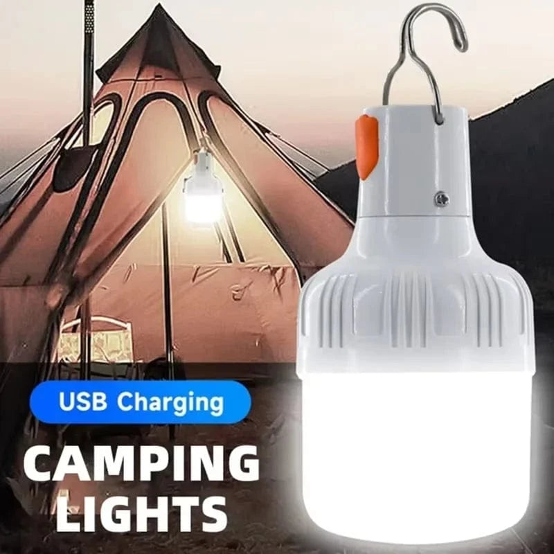 Verthara USB Rechargeable LED Lantern – 60W Outdoor Camping Light with Dimmable Modes for Emergency and Outdoor Activities Default