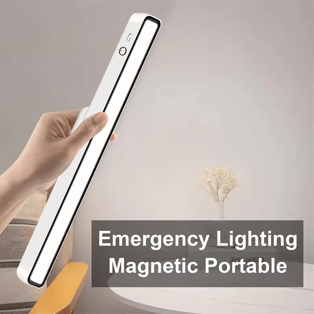 Verthara USB Rechargeable Magnetic Desk Lamp with Eye Protection, 3 Color Modes, Compact Design for Small Spaces Default