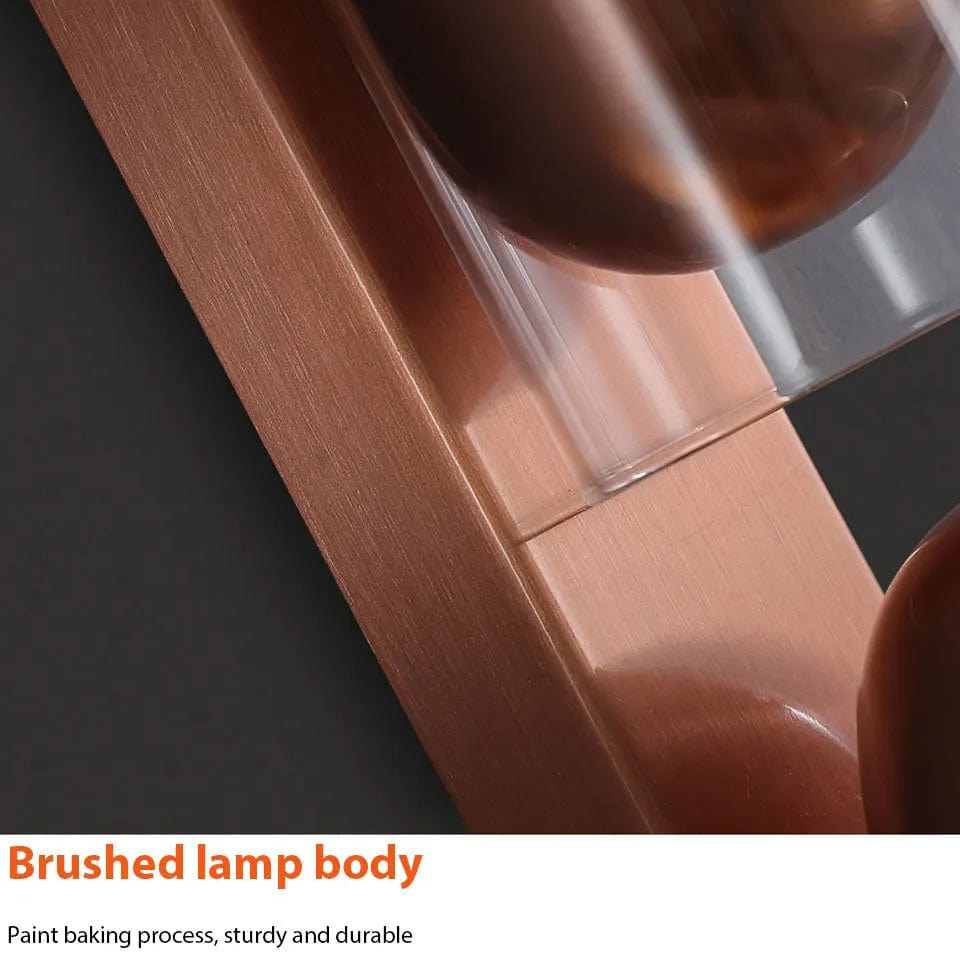 Verthara Vintage Glass Wall Sconce with Rotatable Design for Indoor Bedroom and Aisle Lighting – Available in Black, Rose Gold, Coppery