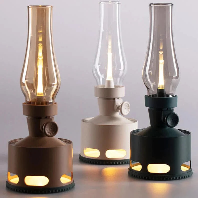 Verthara Vintage LED Lantern Rechargeable Table Lamp
