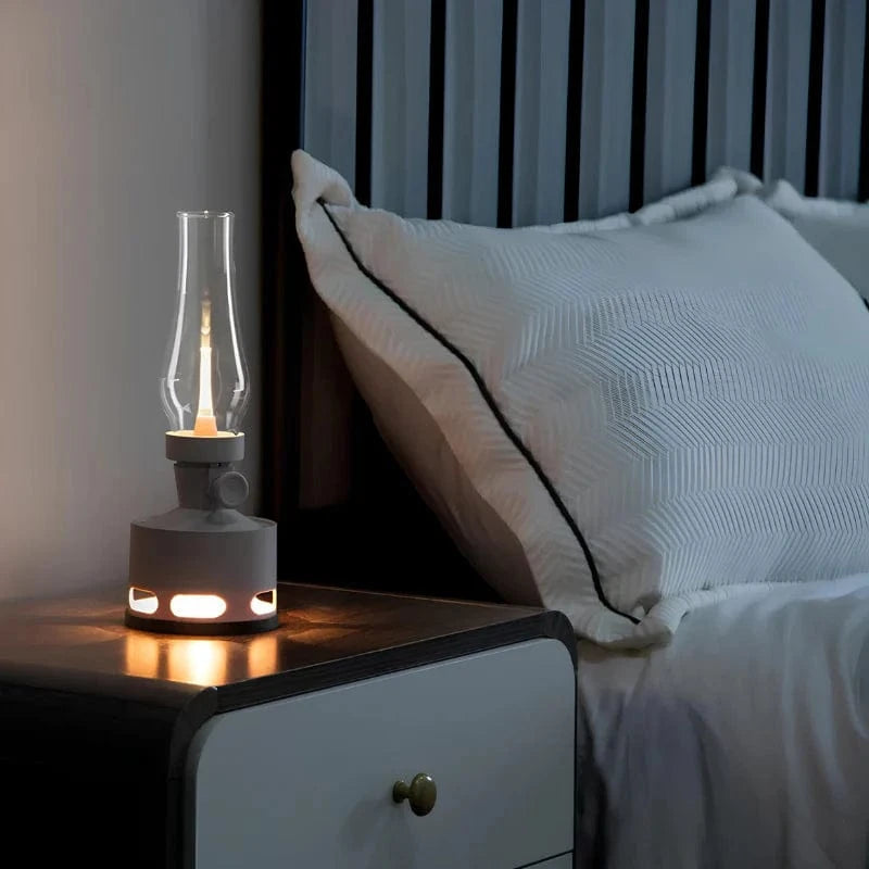Verthara Vintage LED Lantern Rechargeable Table Lamp