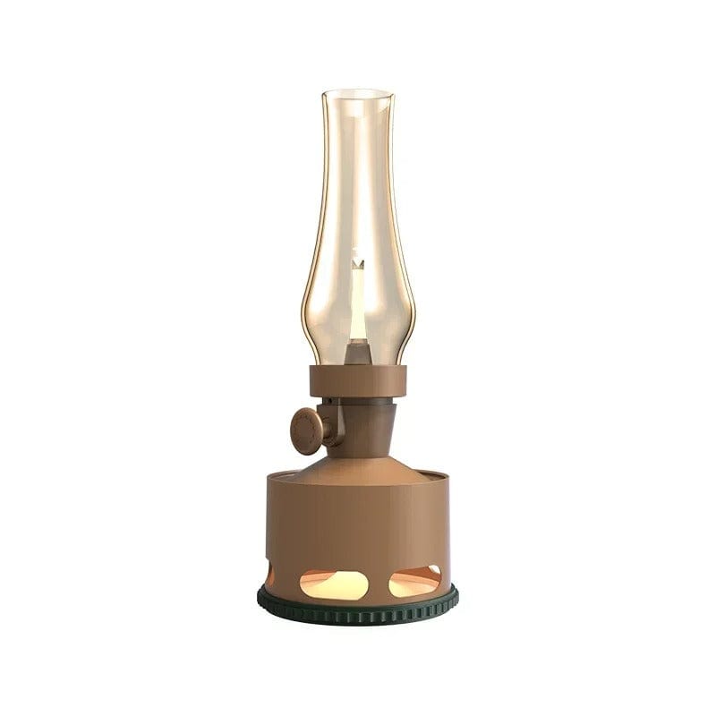 Verthara Vintage LED Lantern Rechargeable Table Lamp Khaki