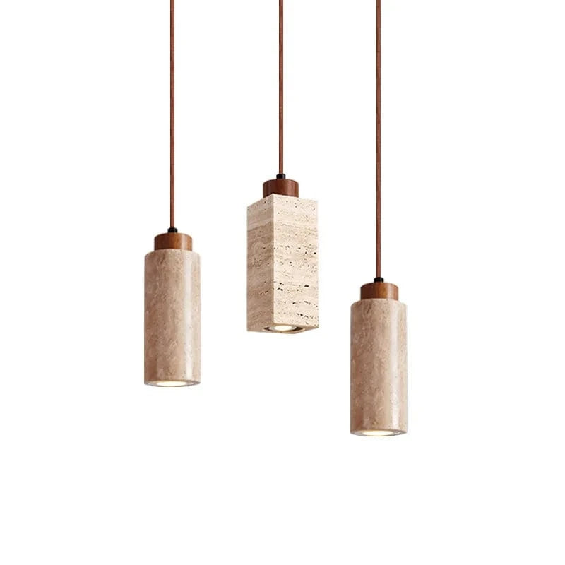 Verthara Wabi-Sabi Travertine Pendant Light
