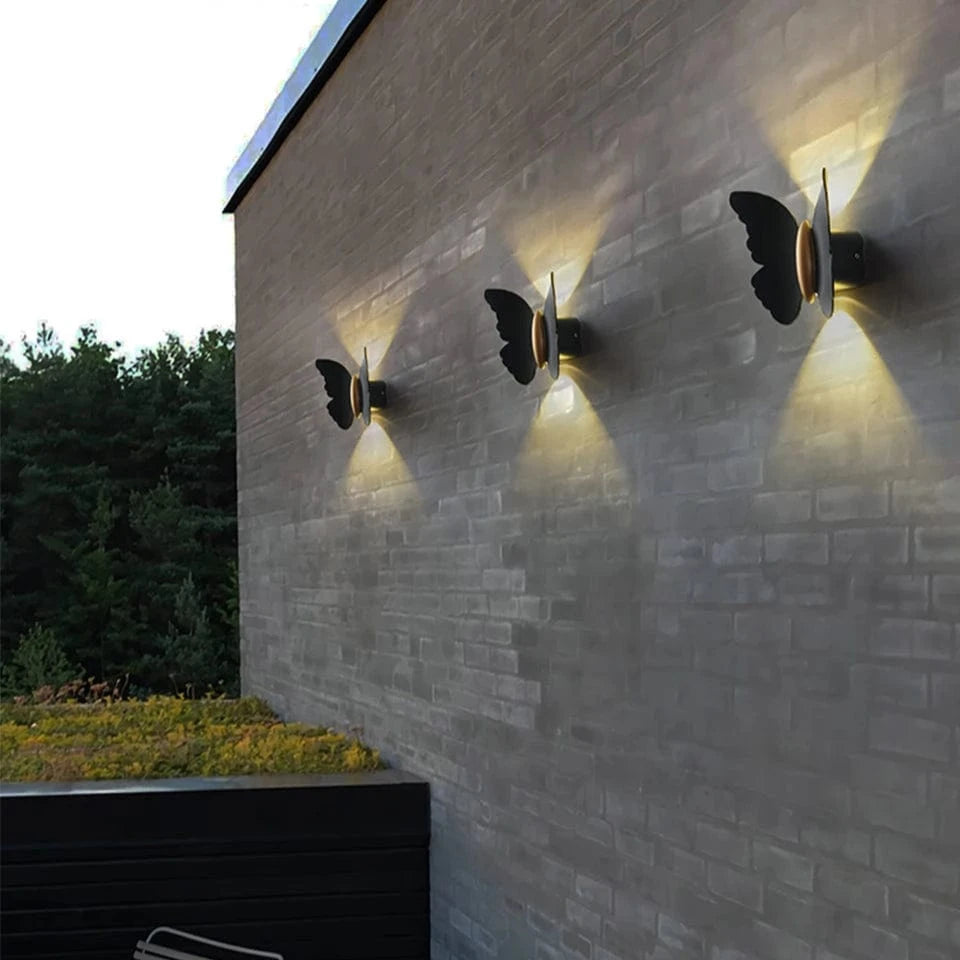 Verthara Waterproof 6W LED Garden Light – Aluminum Butterfly Outdoor Wall Lamp for Decor