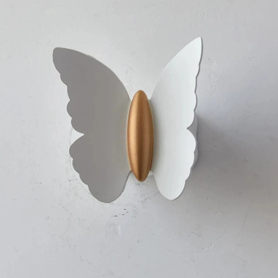 Verthara Waterproof 6W LED Garden Light – Aluminum Butterfly Outdoor Wall Lamp for Decor Cold White / White color